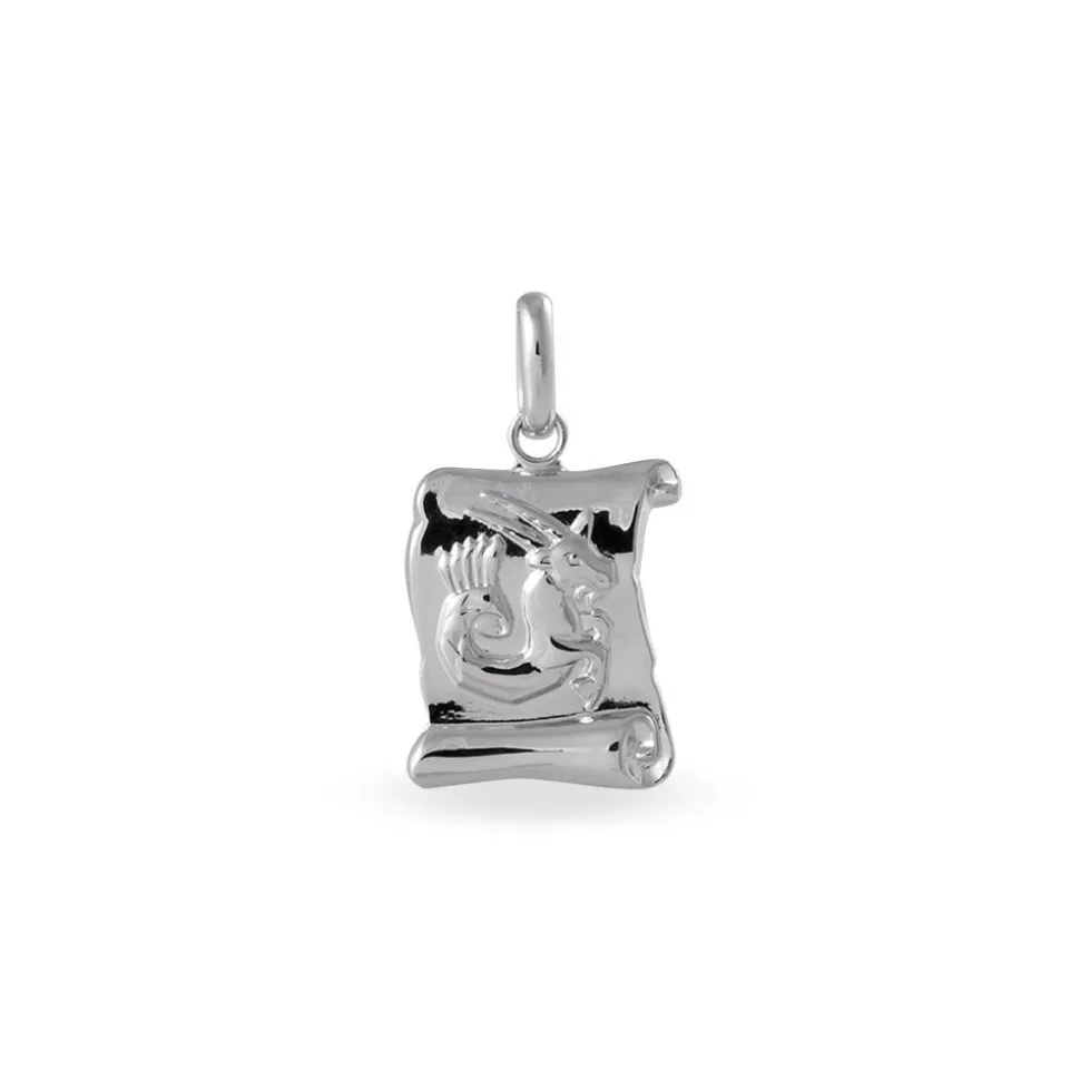 Pendentif Maurise Argent Blanc