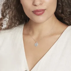 Pendentif Mayliss Argent Blanc
