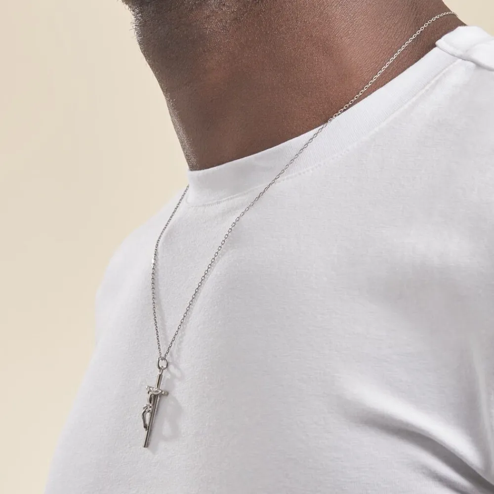 Marc Orian Pendentifs|Pendentifs > Pendentif Nessahae Argent Blanc