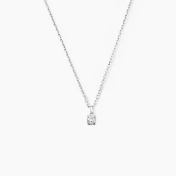 Pendentif One Or Blanc Diamant