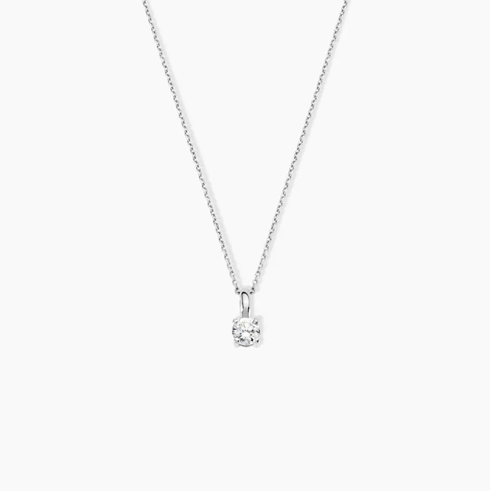 Pendentif One Or Blanc Diamant