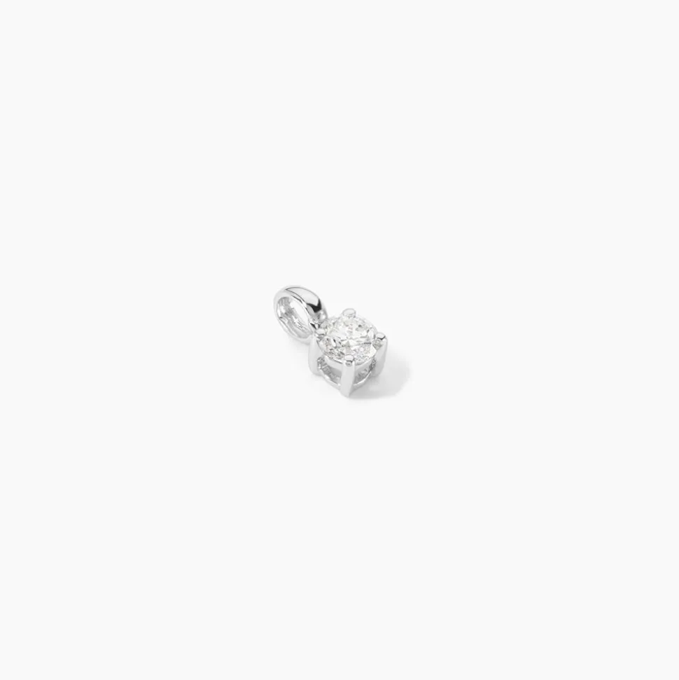Pendentif One Or Blanc Diamant