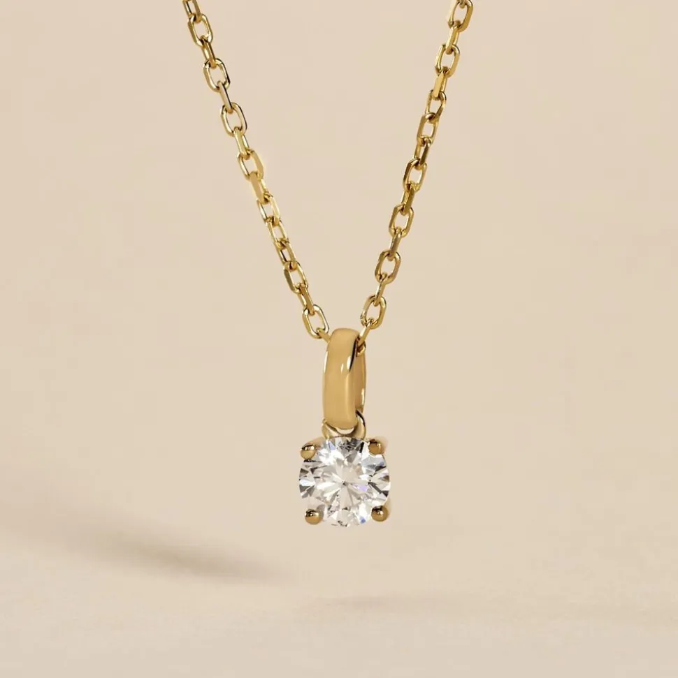 Pendentif One Or Jaune Diamant