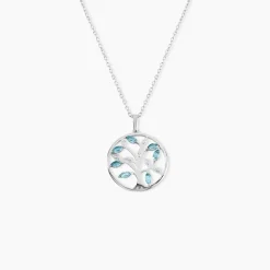Pendentif Or Blanc Godoleine Topazes
