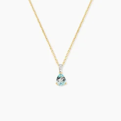Marc Orian Anniversaire De Mariage|Pendentifs > Pendentif Or Jaune Gorgel Topaze Oxydes De Zirconium or jaune topaze bleu sky