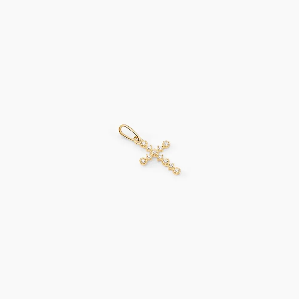 Marc Orian Bijoux Zirconium|Pendentifs > Pendentif Or Jaune Lucinien Oxyde De Zirconium