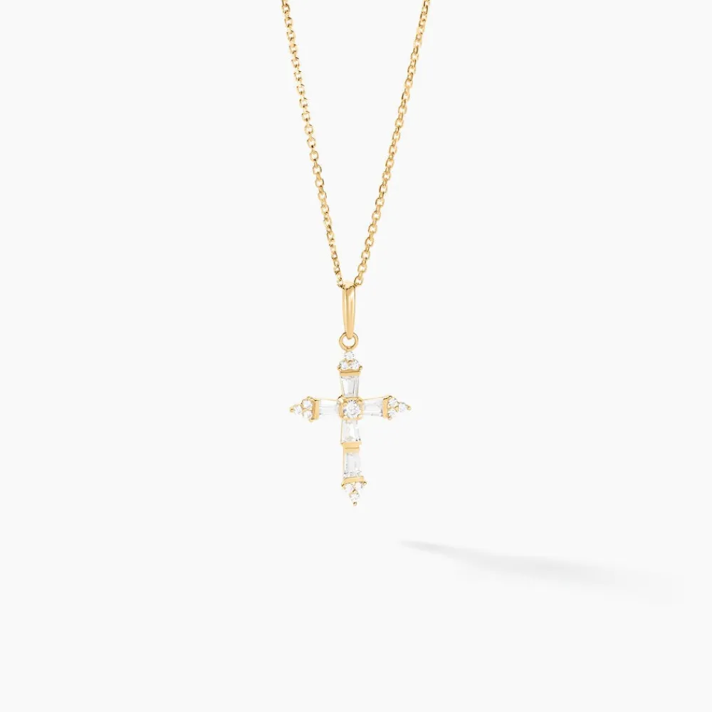 Marc Orian Bijoux Zirconium|Pendentifs > Pendentif Or Jaune Neottie Oxydes