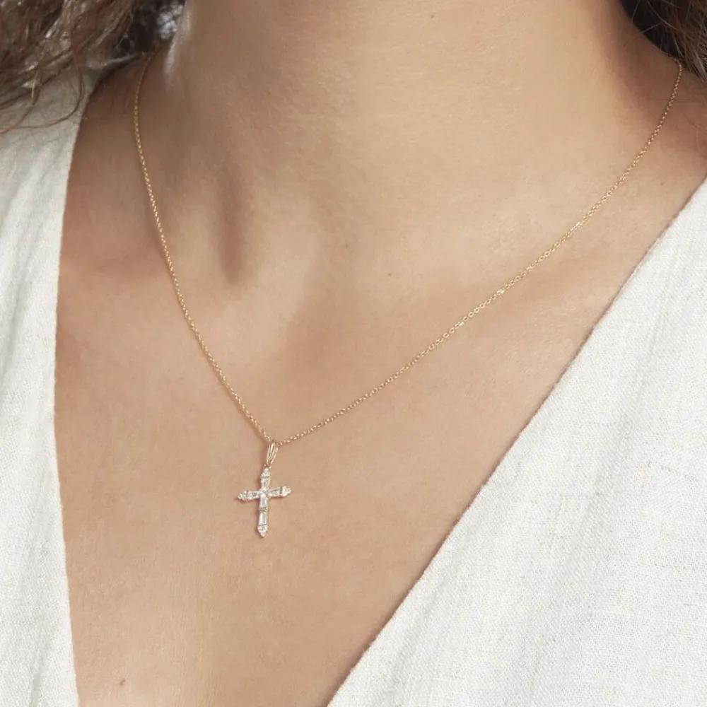Marc Orian Bijoux Zirconium|Pendentifs > Pendentif Or Jaune Neottie Oxydes