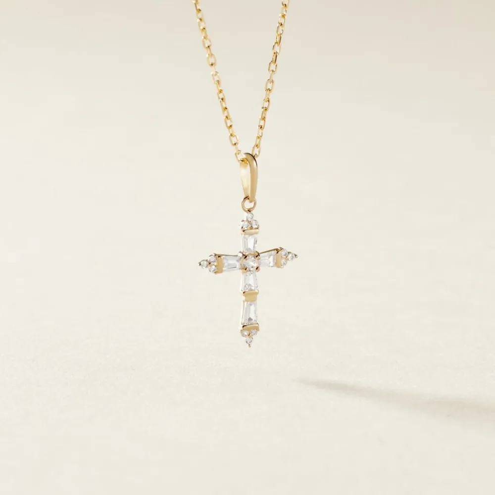 Marc Orian Bijoux Zirconium|Pendentifs > Pendentif Or Jaune Neottie Oxydes