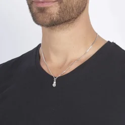Marc Orian Pendentifs|Bijoux Homme > Pendentif Oskar Argent Blanc