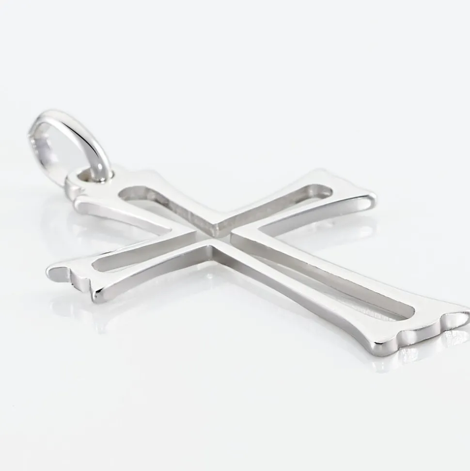 Pendentif Romayssa Argent Blanc