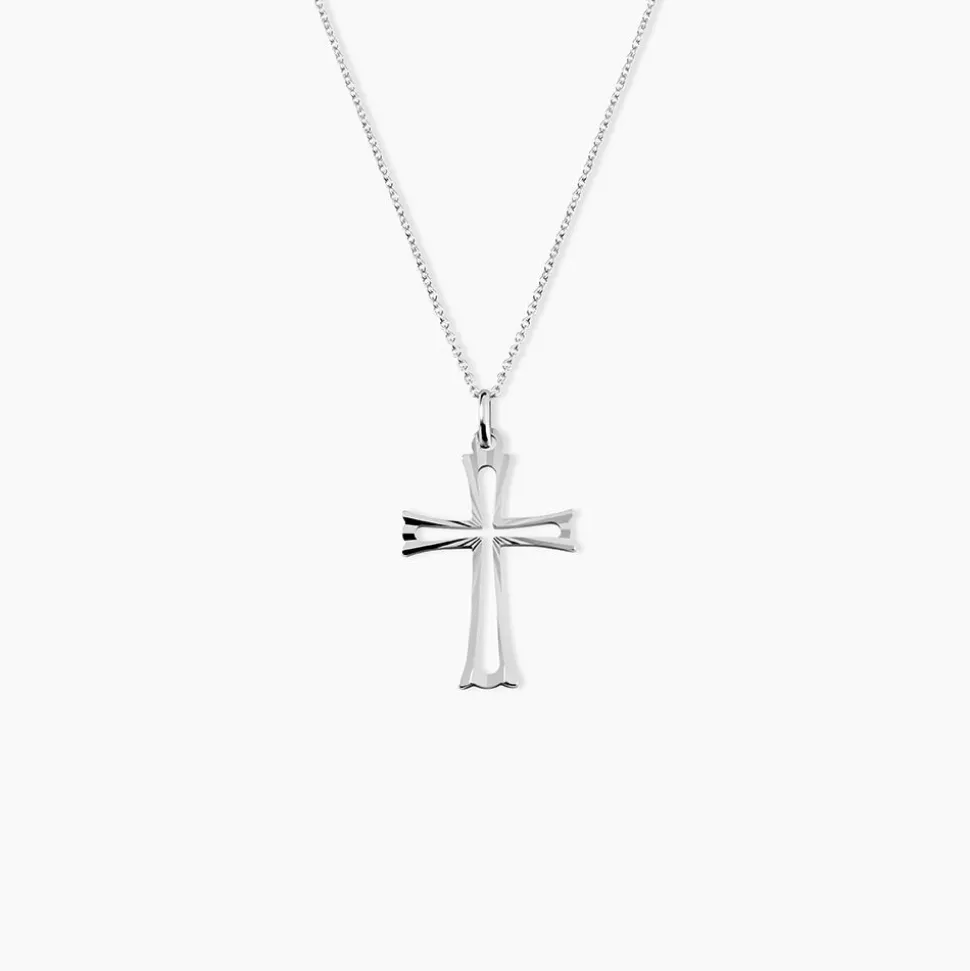 Pendentif Romayssa Argent Blanc