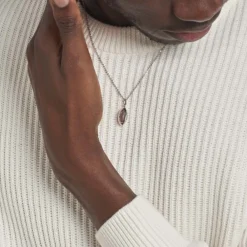 Marc Orian Pendentifs|Bijoux Homme > Pendentif Ruveyda Argent Blanc