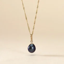 Marc Orian Parures De Mariage|Bijoux Perles > Pendentif Severiane Or Jaune Perle De Culture or jaune perle nacre noire