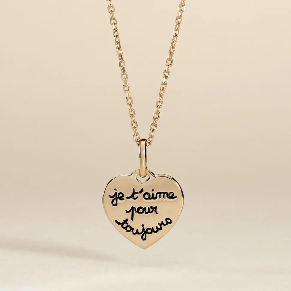 Pendentif Stephie Plaqué Or Jaune