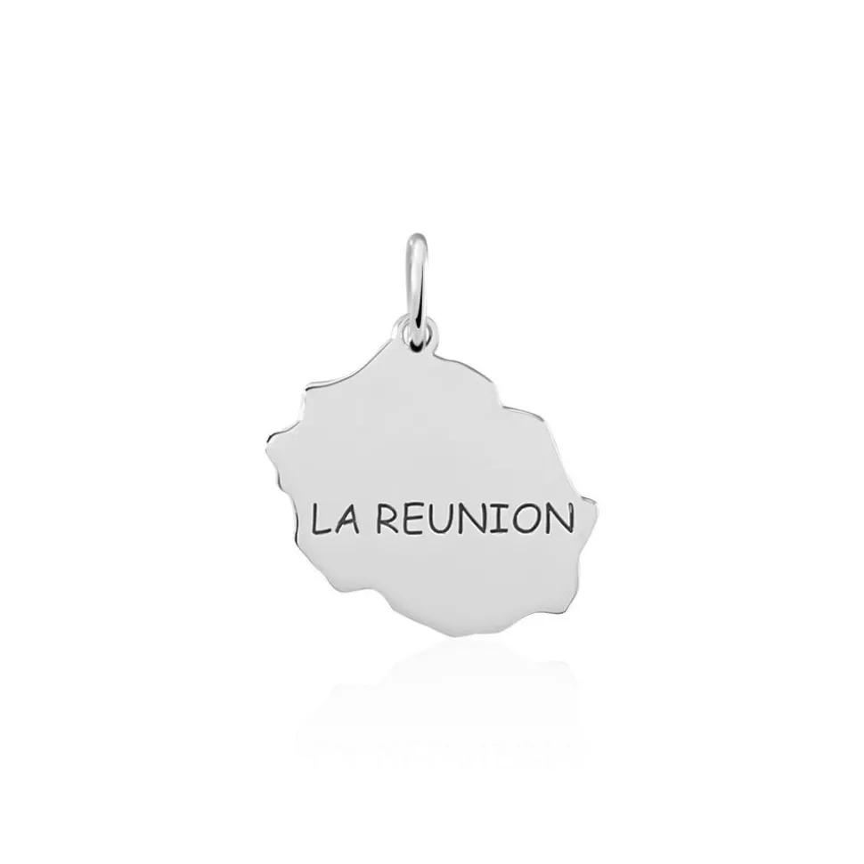 Pendentif Thea Argent Blanc
