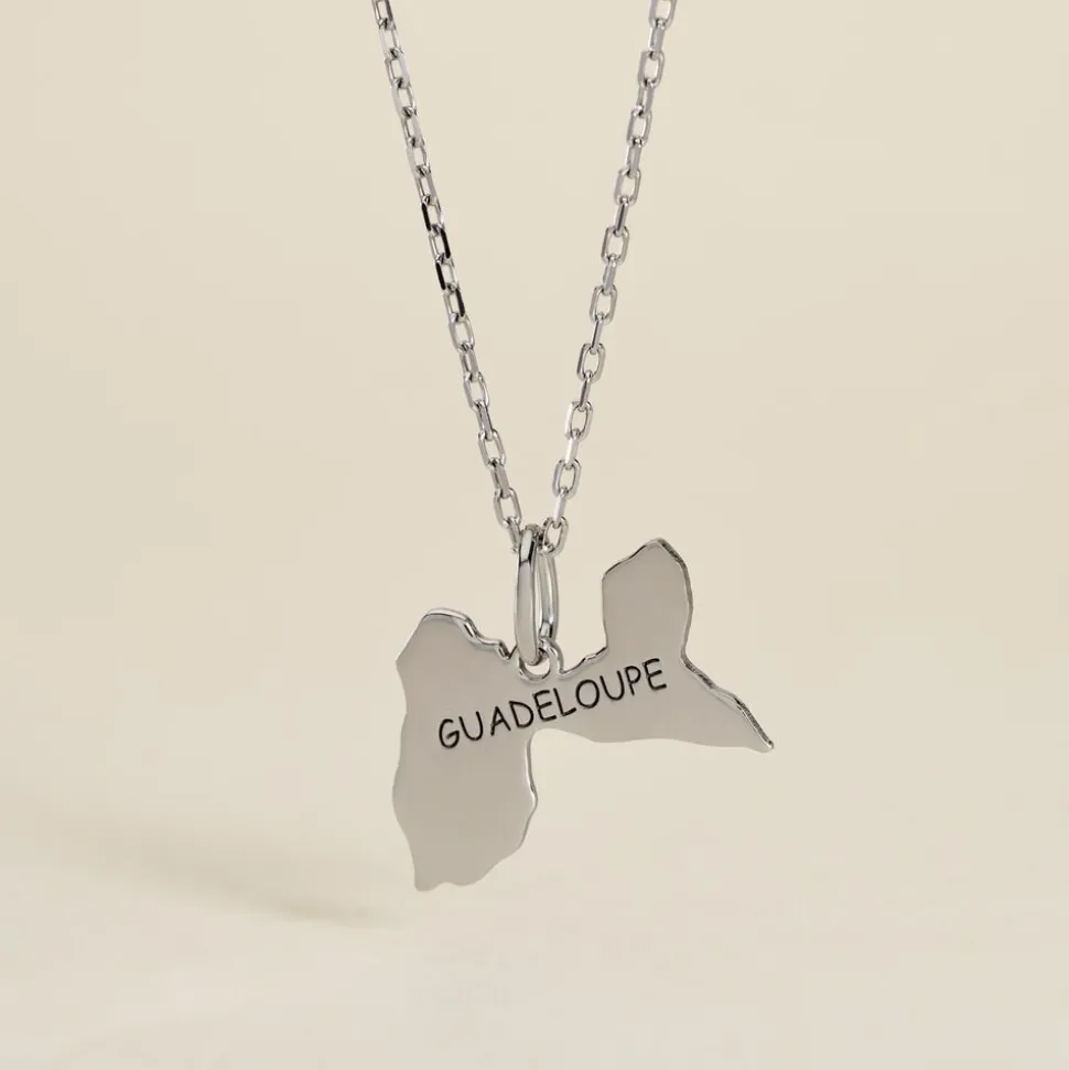 Pendentif Thea Argent Blanc