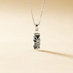 Marc Orian Pendentifs|Pendentifs > Pendentif Tiki Argent Blanc Onyx