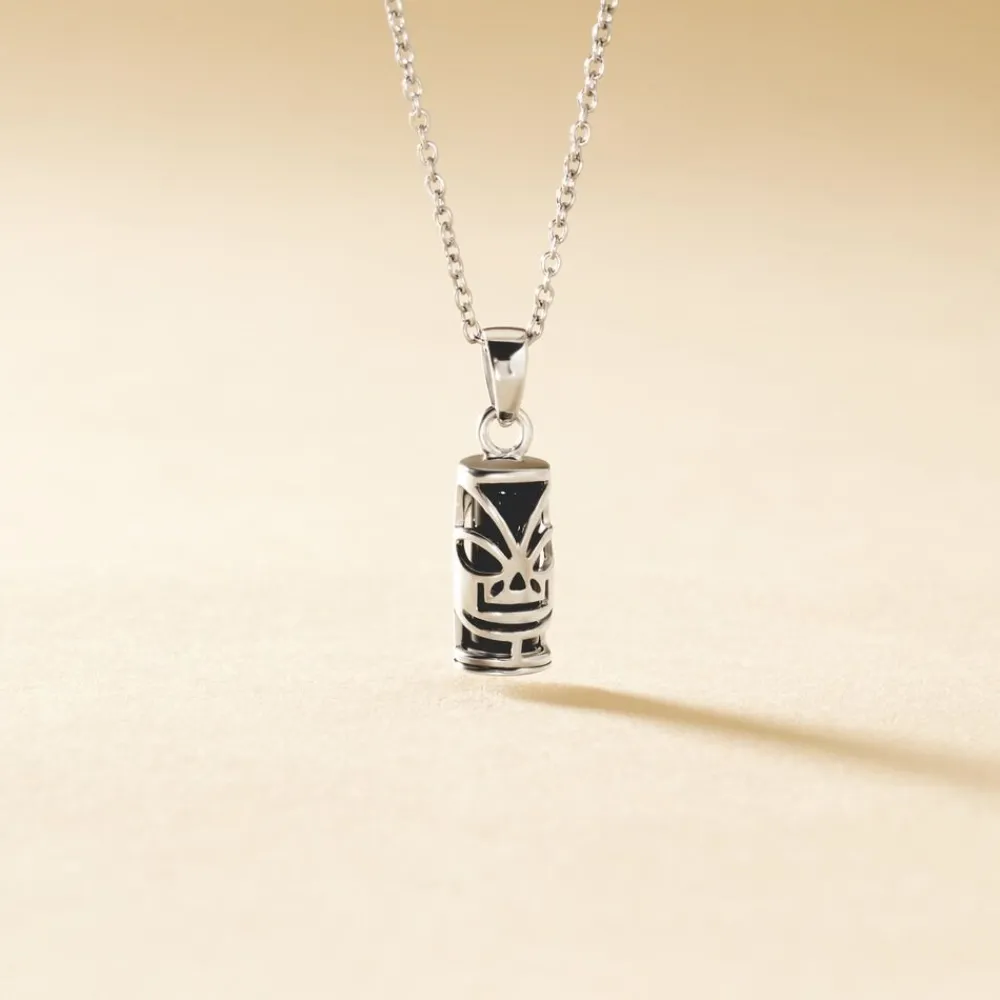 Marc Orian Pendentifs|Pendentifs > Pendentif Tiki Argent Blanc Onyx
