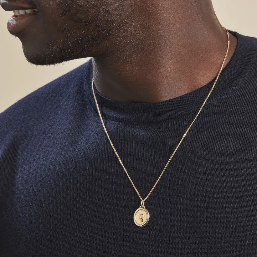Marc Orian Pendentifs|Bijoux Homme > Pendentif Vierge Ovale Or Jaune