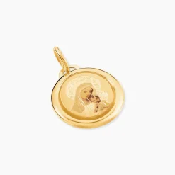 Marc Orian Pendentifs|Bijoux Homme > Pendentif Vierge Ovale Or Jaune