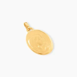 Marc Orian Pendentifs|Pendentifs Personnalisés > Pendentif Vierge Ovale Or Jaune