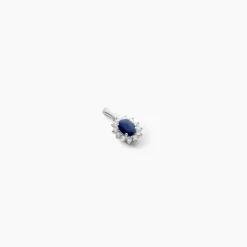 Pendentif Vladimir Or Blanc Saphir Diamants