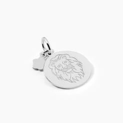Marc Orian Pendentifs|Pendentifs Personnalisés > Pendentif Zodiaque Rond Argent Blanc