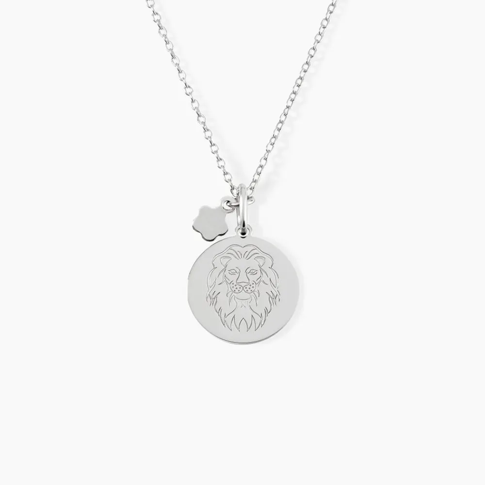 Marc Orian Pendentifs|Pendentifs Personnalisés > Pendentif Zodiaque Rond Argent Blanc