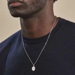 Marc Orian Pendentifs|Pendentifs Personnalisés > Pendentif Zodiaque Rond Argent Blanc