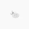 Pendentif Zodiaque Rond Argent Blanc