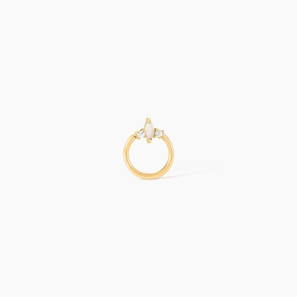 Marc Orian Piercings|Idées Cadeaux Femme > Piercing Babs Or Jaune Opale Oxyde De Zirconium