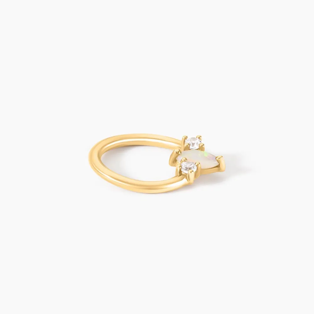 Marc Orian Piercings|Idées Cadeaux Femme > Piercing Babs Or Jaune Opale Oxyde De Zirconium