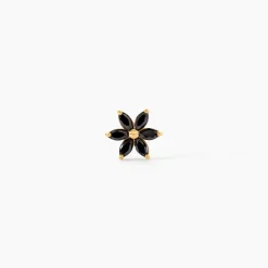 Marc Orian Bijoux Zirconium|Boucles D'Oreilles Fleur > Piercing Cnut Or Jaune Oxyde De Zirconium