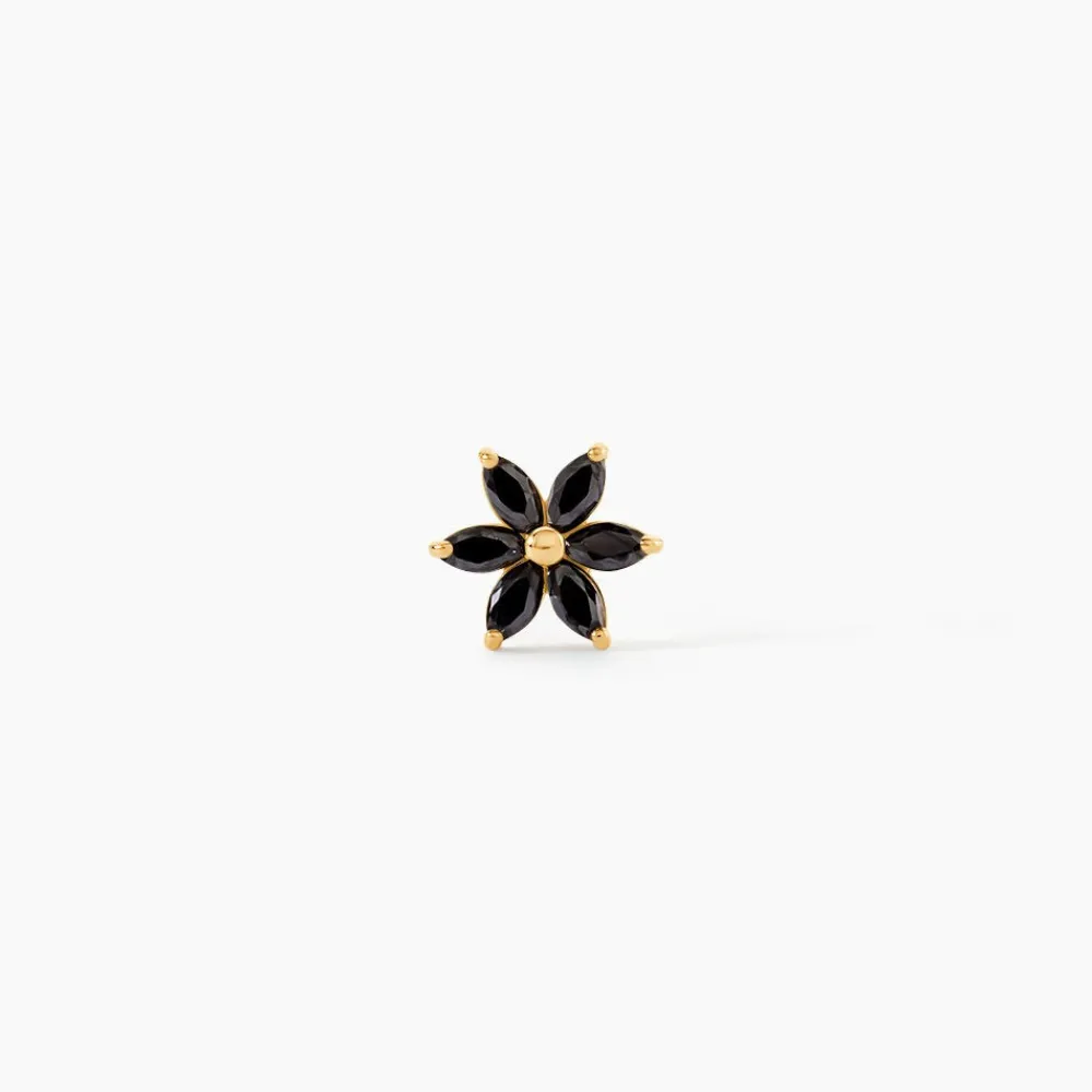 Marc Orian Bijoux Zirconium|Boucles D'Oreilles Fleur > Piercing Cnut Or Jaune Oxyde De Zirconium