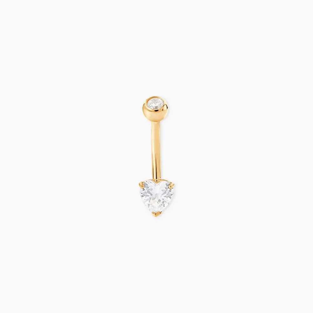 Marc Orian Piercings|Boucles D'Oreilles Cœur > Piercing Cornelis Or Jaune Oxyde De Zirconium