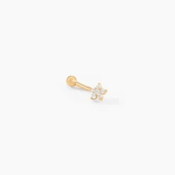 Marc Orian Bijoux Zirconium|Boucles D'Oreilles Fleur > Piercing Deasun Or Jaune Oxyde De Zirconium