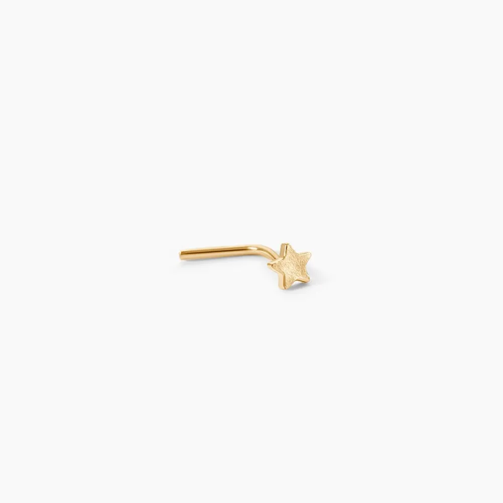 Marc Orian Piercings|Boucles D'Oreilles Or > Piercing De Nez Deodate Etoile Or Jaune