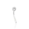Marc Orian Bijoux Zirconium|Piercings > Piercing De Nez Fethi Serti Clos Or Blanc Oxyde De Zirconium