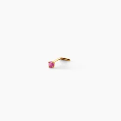 Marc Orian Piercings|Boucles D'Oreilles Rubis > Piercing De Nez Horia Serti Griffe Or Jaune Rubis