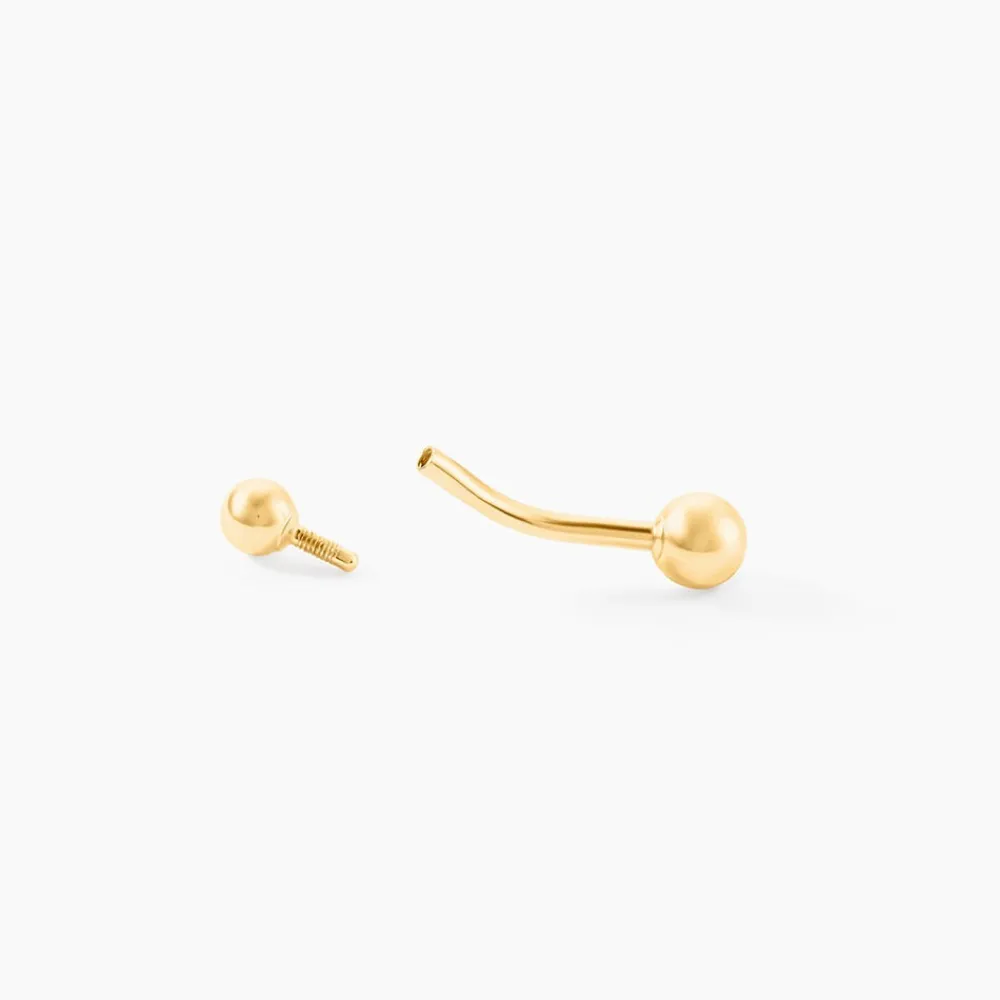 Marc Orian Piercings|Boucles D'Oreilles Femme > Piercing De Nombril Or Jaune Arenaria