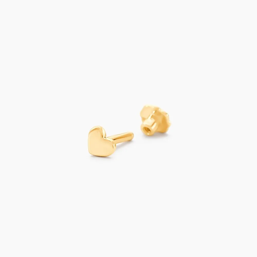 Marc Orian Piercings|Piercings D'Oreilles > Piercing D'oreille Or Jaune Albie Cœur