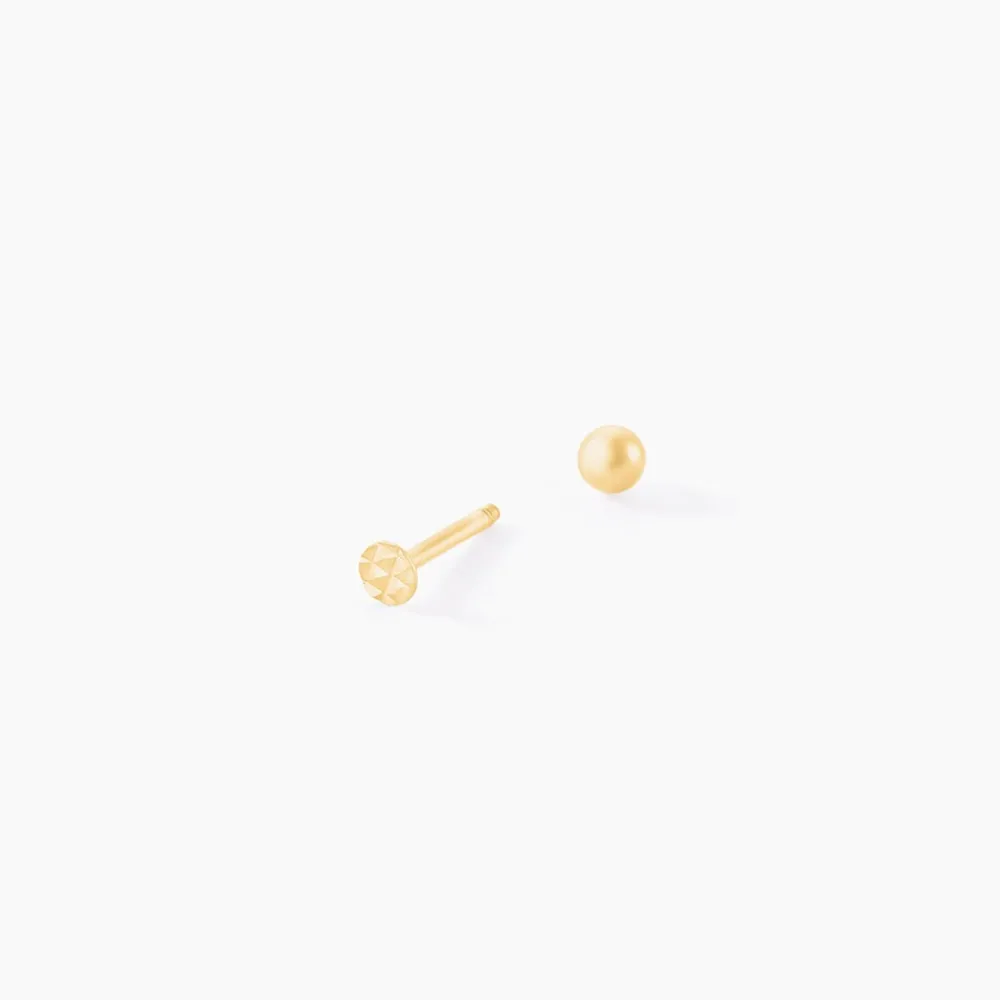 Marc Orian Piercings|Piercings D'Oreilles > Piercing D'oreilles Or Jaune Joanina Boule
