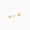 Marc Orian Bijoux Zirconium|Piercings > Piercing D'oreilles Unitaire Acier Doré Piia Oxyde De Zirconium