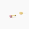 Piercing D'oreilles Unitaire Acier Doré Piia Oxyde De Zirconium