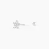 Marc Orian Bijoux Zirconium|Boucles D'Oreilles Fleur > Piercing D'oreille Unitaire Argent Percy Oxyde De Zirconium