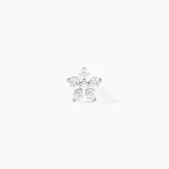 Marc Orian Bijoux Zirconium|Boucles D'Oreilles Fleur > Piercing D'oreille Unitaire Argent Percy Oxyde De Zirconium