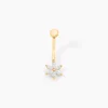 Marc Orian Bijoux Zirconium|Boucles D'Oreilles Fleur > Piercing Elpis Or Jaune Oxyde De Zirconium