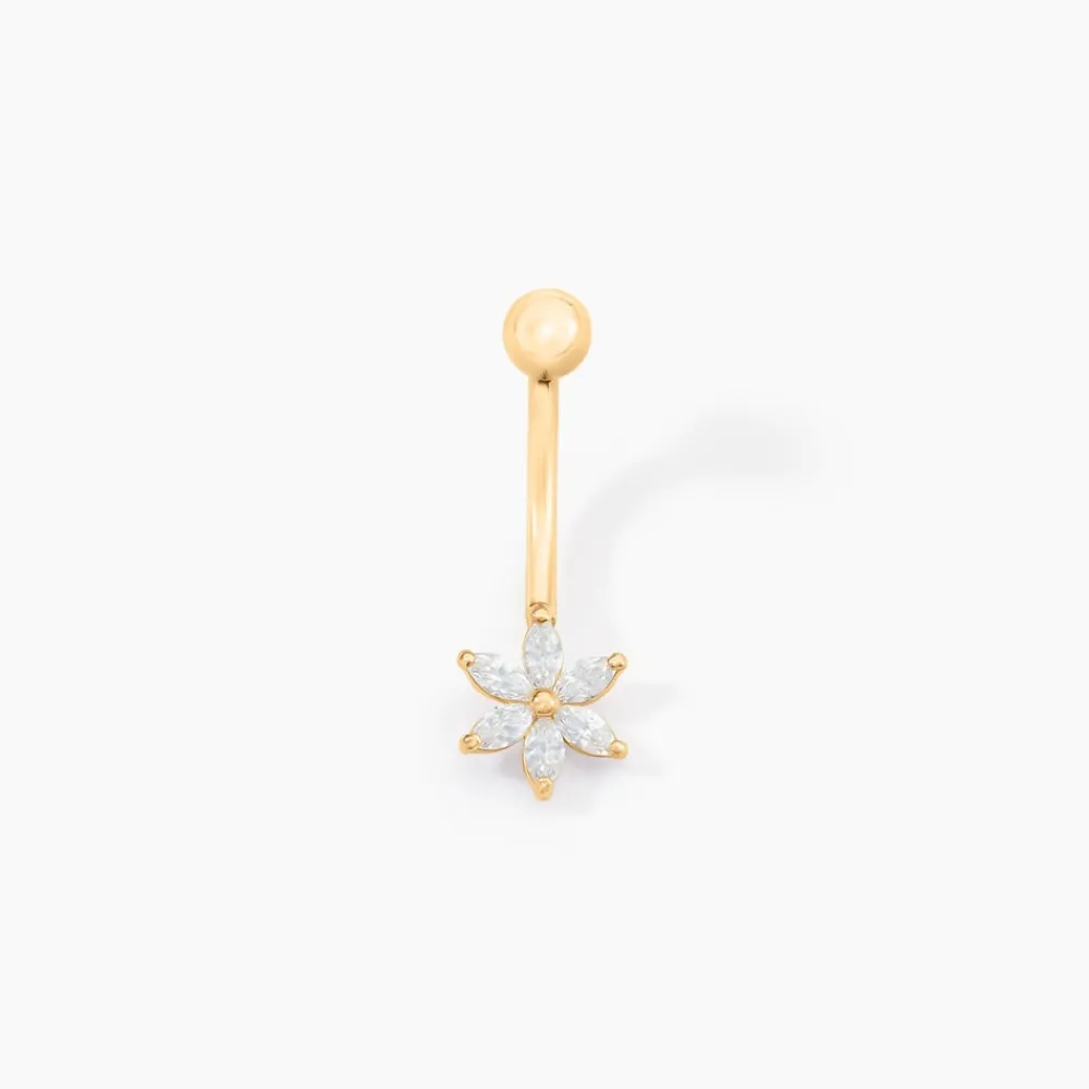 Marc Orian Bijoux Zirconium|Boucles D'Oreilles Fleur > Piercing Elpis Or Jaune Oxyde De Zirconium