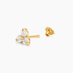 Marc Orian Bijoux Zirconium|Boucles D'Oreilles Fleur > Piercing Nakato Or Jaune Oxyde De Zirconium
